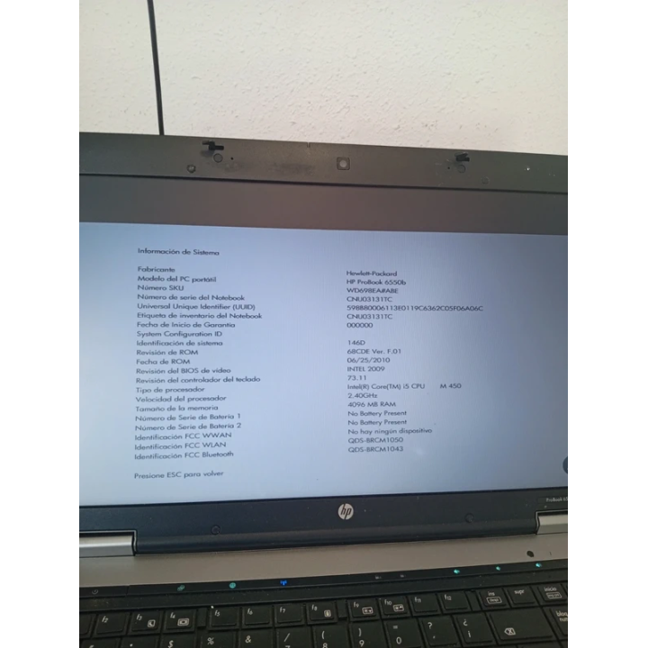 Portátil HP ProBook 6550b Barato y Reacondicionado | ChollosPC