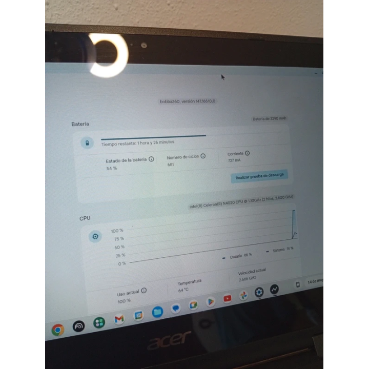 Portátil Acer Chrome OS Barato y Reacondicionado | Chromebook | ChollosPC