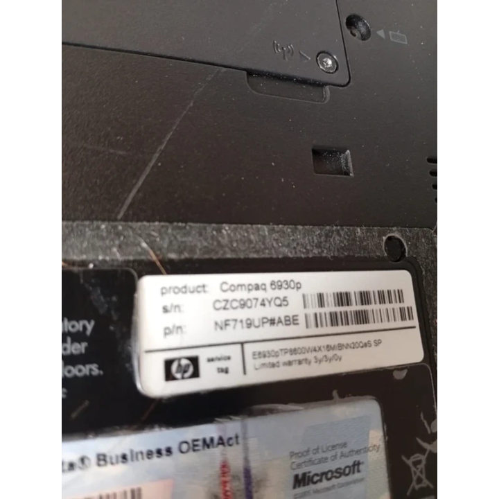 Portátil HP EliteBook 6930p Para Piezas o Reparación | ChollosPC