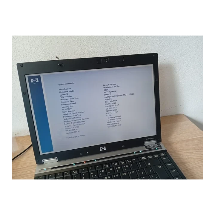 Portátil HP EliteBook 6930p Para Piezas o Reparación | ChollosPC