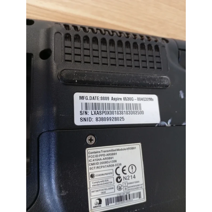 Portátil Acer Aspire 6530G Para Piezas o Reacondicionado | ChollosPC
