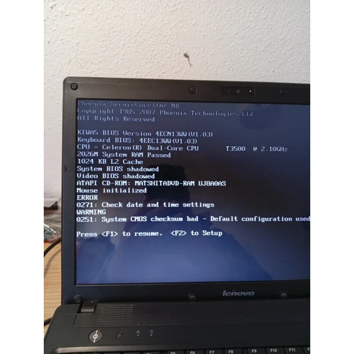 Portátil Lenovo Celeron T3500 Para Piezas o Reacondicionado | ChollosPC