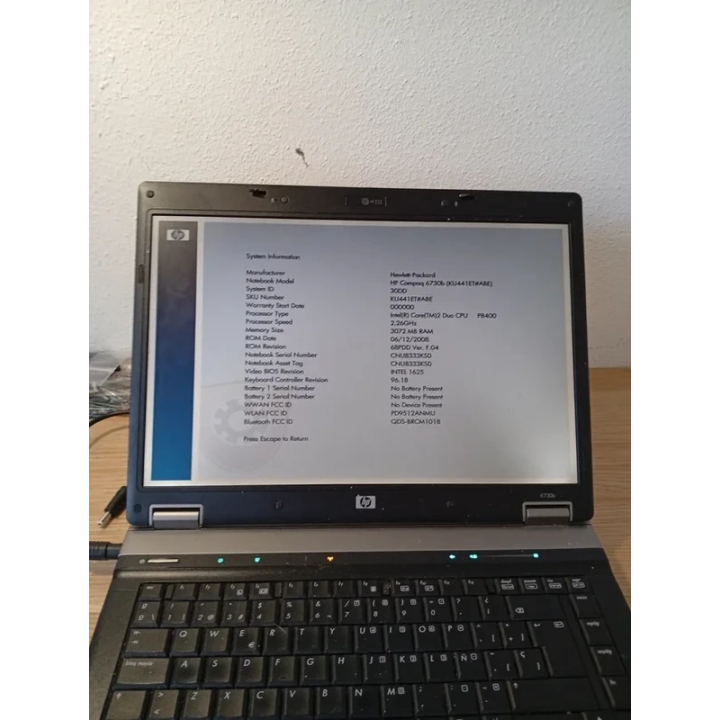 Portátil HP Compaq 6730b Core 2 Duo Para Piezas | ChollosPC
