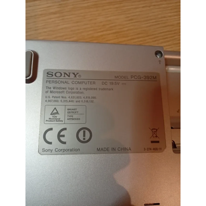Portátil Sony VAIO PCG-392M Para Piezas o Reacondicionado | ChollosPC