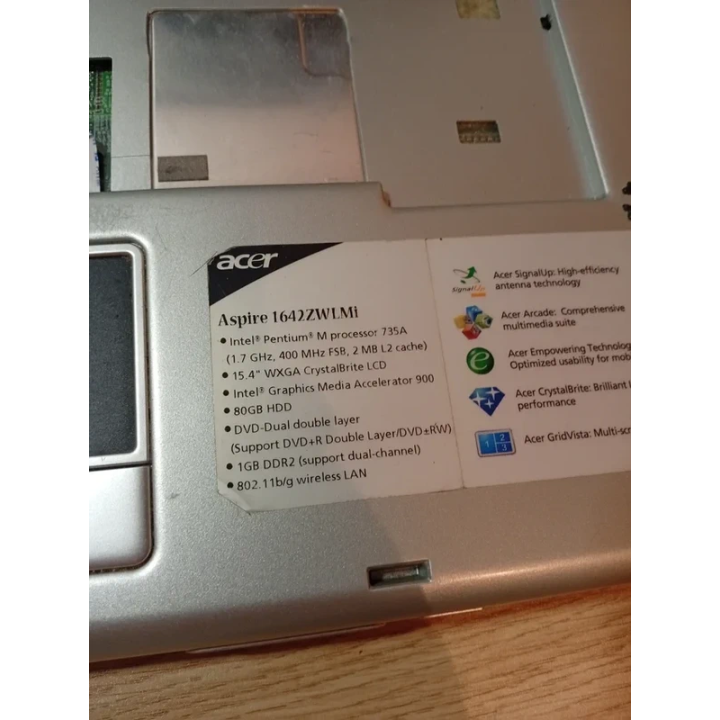 Portátil Acer Aspire 1642ZWLMI Sin Teclado Para Piezas | ChollosPC