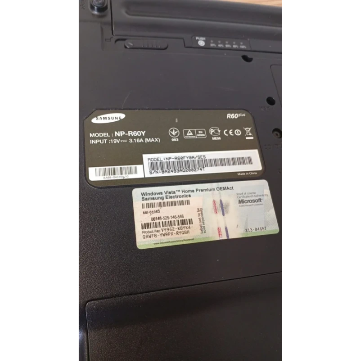 Portátil Samsung R60Y Negro Para Piezas o Reacondicionado | ChollosPC