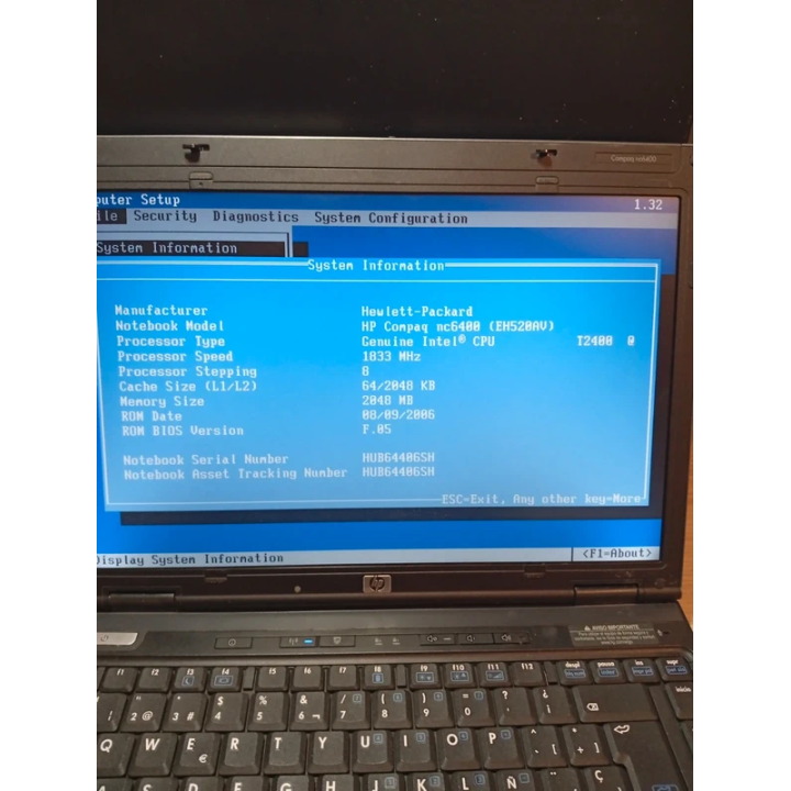 Portátil HP nc6400 Barato y Reacondicionado | ChollosPC