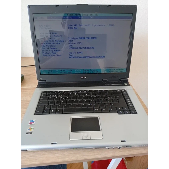 Portátil Acer Aspire 1640 Pentium 1.8GHz Para Piezas | ChollosPC