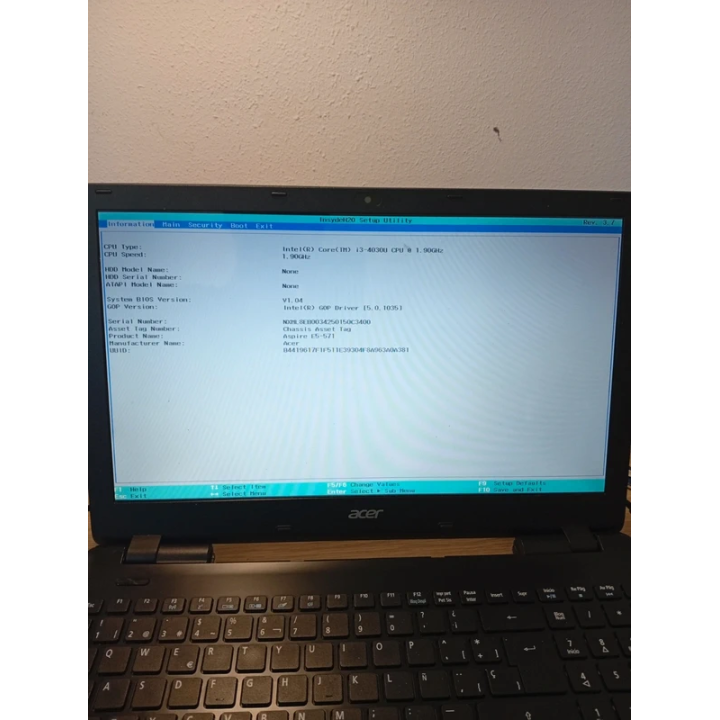 Portátil Acer Aspire E5-571 i3 Para Piezas o Reacondicionado | ChollosPC