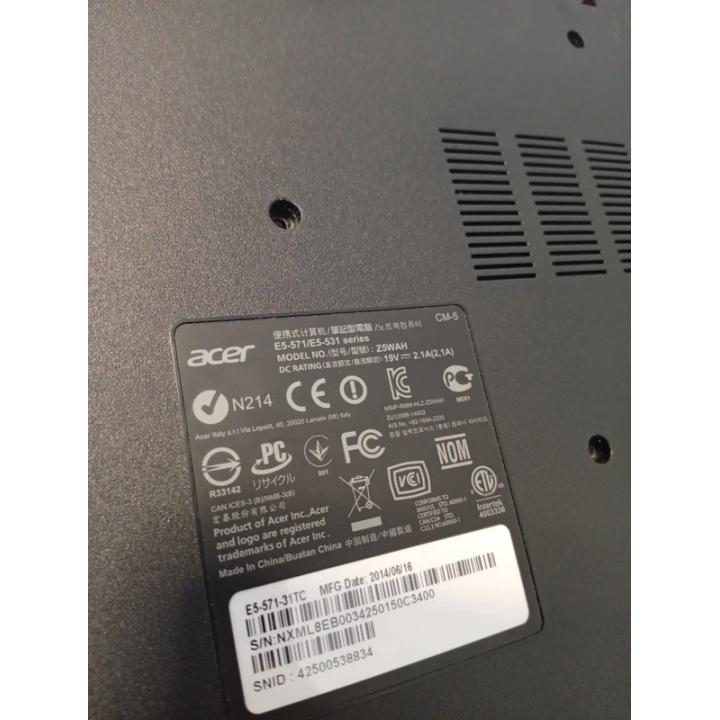 Portátil Acer Aspire E5-571 i3 Para Piezas o Reacondicionado | ChollosPC