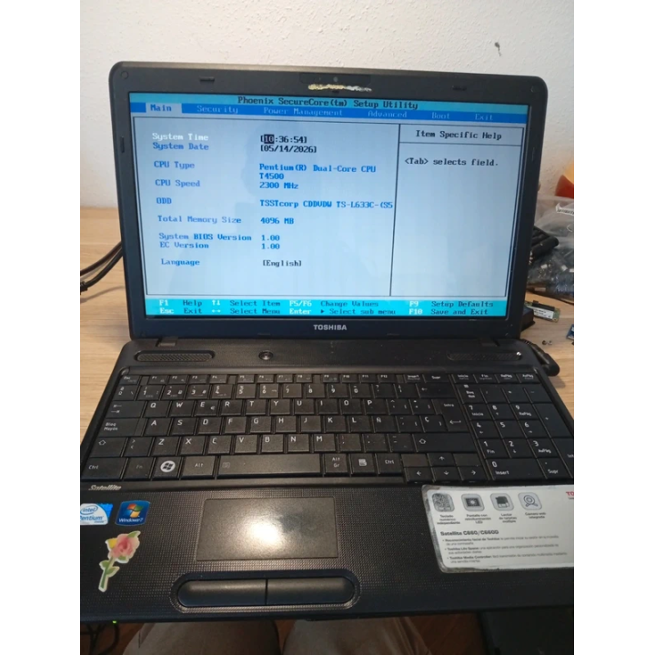 Portátil Toshiba Satellite C660 Para Piezas | ChollosPC