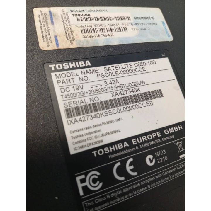 Portátil Toshiba Satellite C660 Para Piezas | ChollosPC