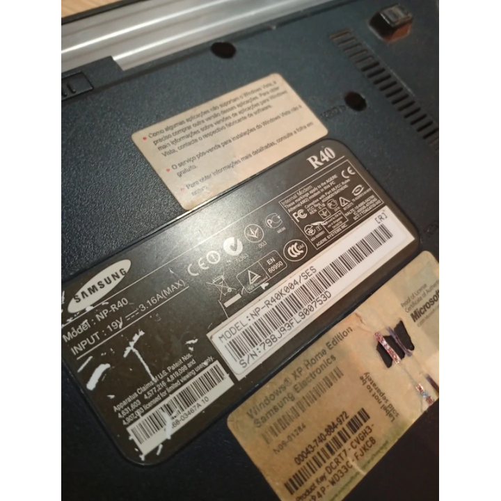 Portátil Samsung R40 Para Piezas | Hardware y Repuestos | ChollosPC